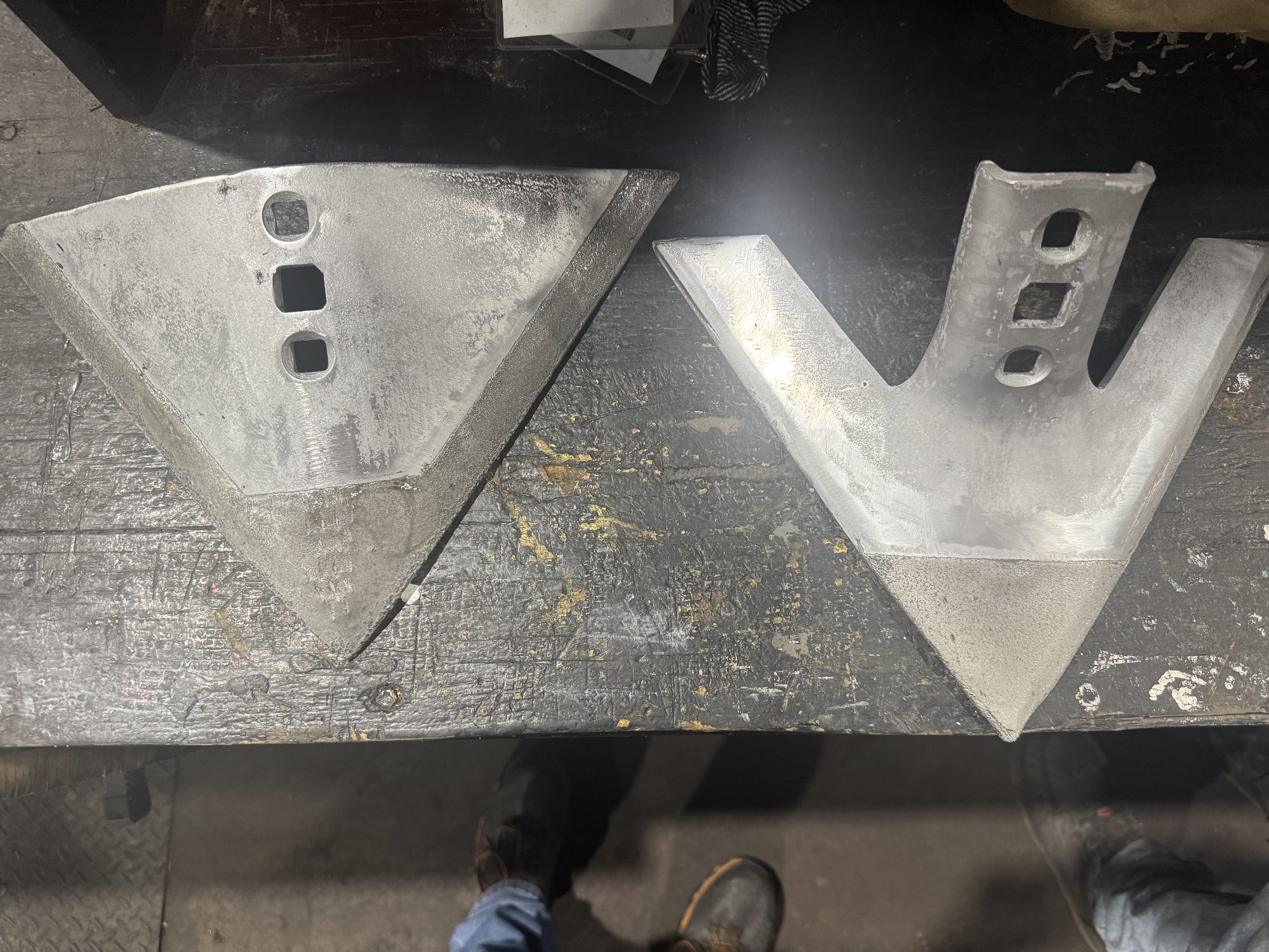 Two UTC coated sweeps